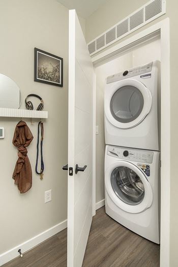 Stacked washer dryer